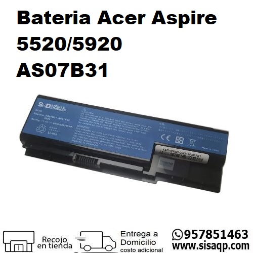 Bateria Acer Aspire 55205920 AS07B31