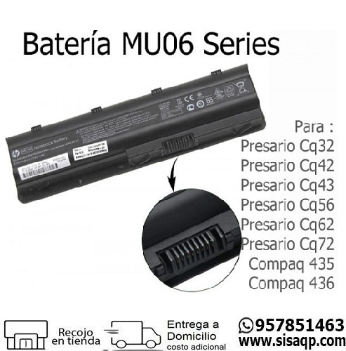 Bateria Hp MU06 10.8v 4400mAh CQ42