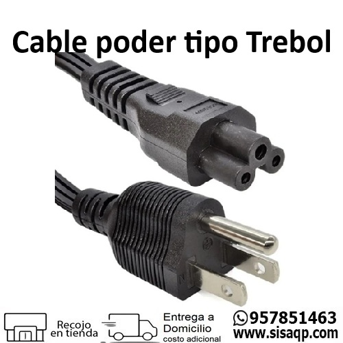Cable poder tipo Trebol