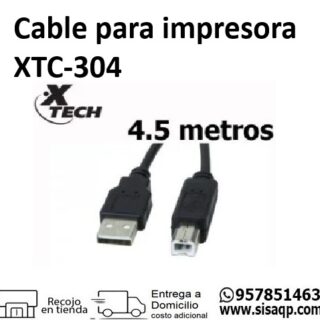 Cable usb Xtech XTC304 para impresora 4.5 metros