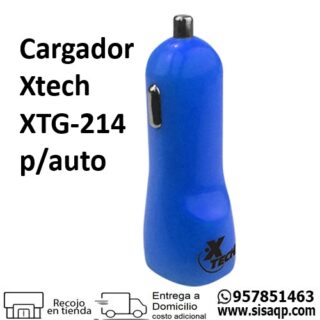 Cargador Xtech XTG-214 usb para auto 12V