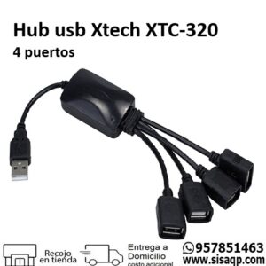 Hub Usb Xtech XTC320 Cable concentrador USB de 4 puertos