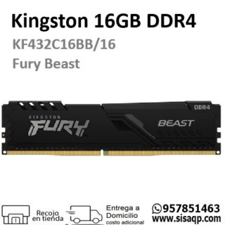 Memoria Kingston 16GB KF432C16BB/16 Fury Beast DDR4 3200MHz