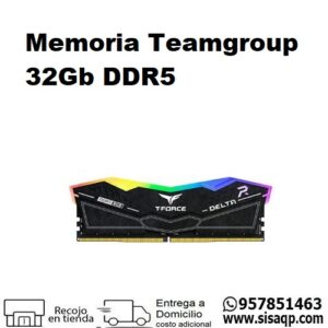 Memoria Ram Teamgroup 32GB DDR5 T-force Delta RGG, Black, 5600 Mhz FF3D532G5600HC36B01