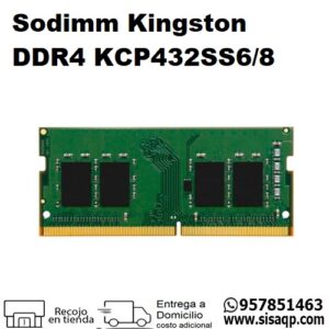 Memoria Sodimm Kingston DDR4 3200Mhz PC4-25600 KCP432SS6