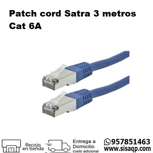 Patch cord Satra 3 metros Cat 6A