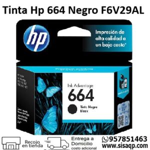 Tinta Hp 664 Negro F6V29AL