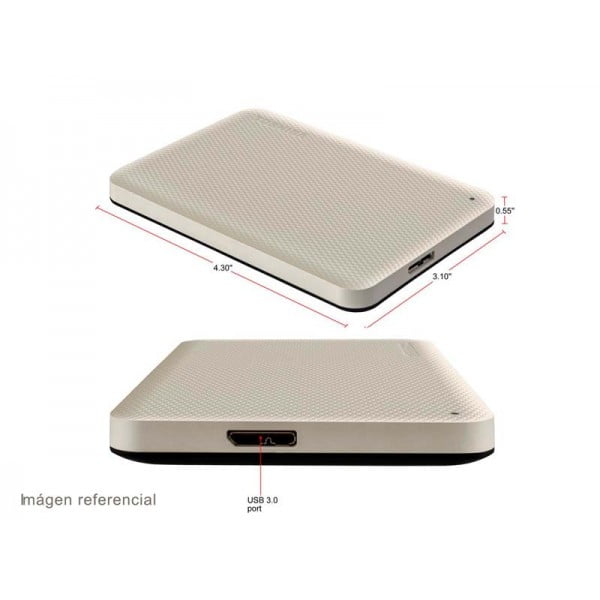 Disco externo 4TB Toshiba Canvio Advance USB 3.0 HDTCA40XW3CA White - Imagen 2