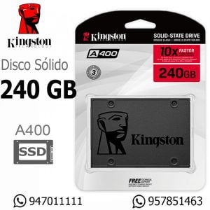 Disco Solido SDD Kingston A400, 240GB, SATA 6Gb/s, 2.5", 7mm, SSD SA400S37/240G