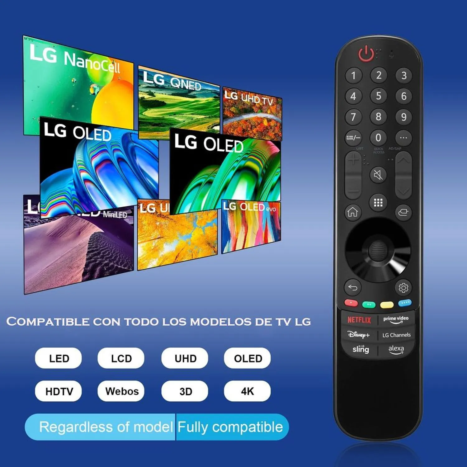 Control Lg MR23GN Magic Remote para Tv Lg Smart