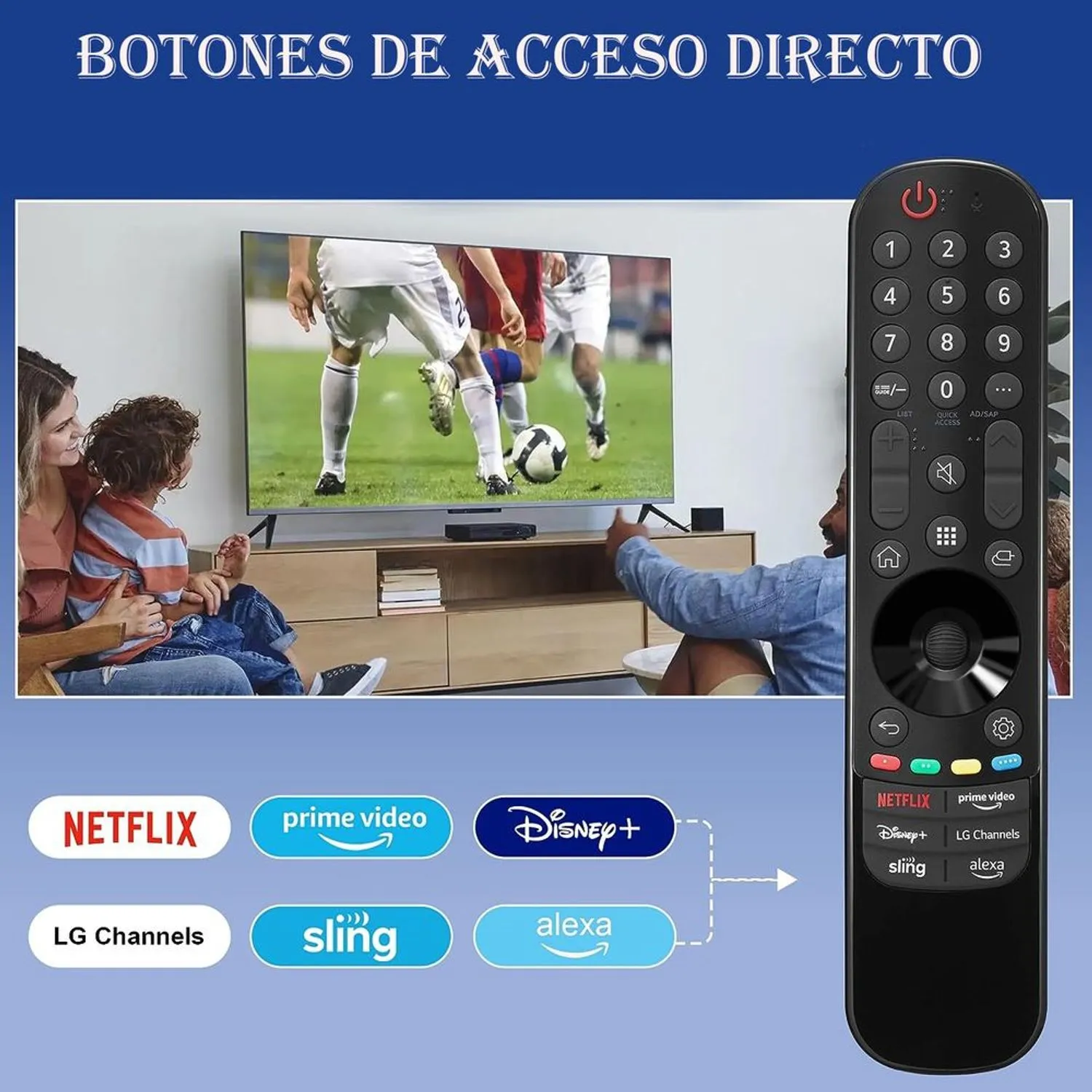 Control Lg MR23GN Magic Remote para Tv Lg Smart