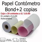 Papel Contometro Bond 76x80mm mas 2 copias rosa y amarillo