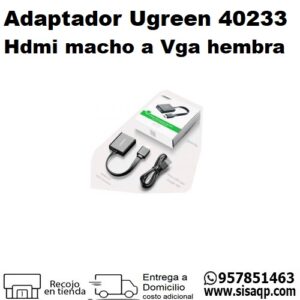 Adaptador Hdmi Macho a Vga hembra Ugreen 40233