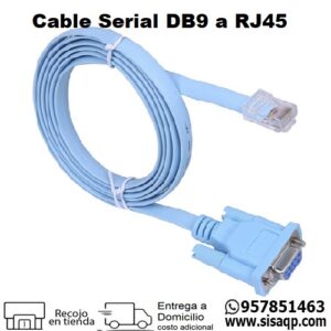 Cable Serial DB9 a RJ45
