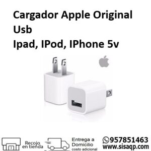 Cargador Apple Original Usb Ipad Ipod Iphone 5v