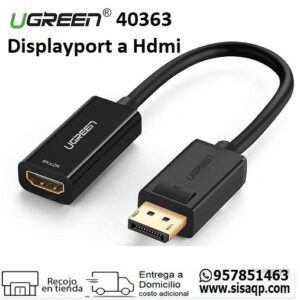 Convertidor Displayport macho a Hdmi Hembra Ugreen 4K2K 25cm MM137 40363