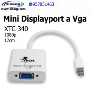 Adaptador de Video Mini displayport macho a VGA Xtech XTC-340