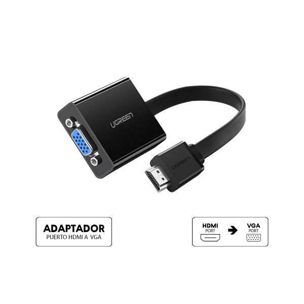 Adaptador Hdmi Macho a Vga hembra Ugreen 40233