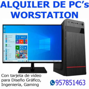 Alquiler de pcs workstation