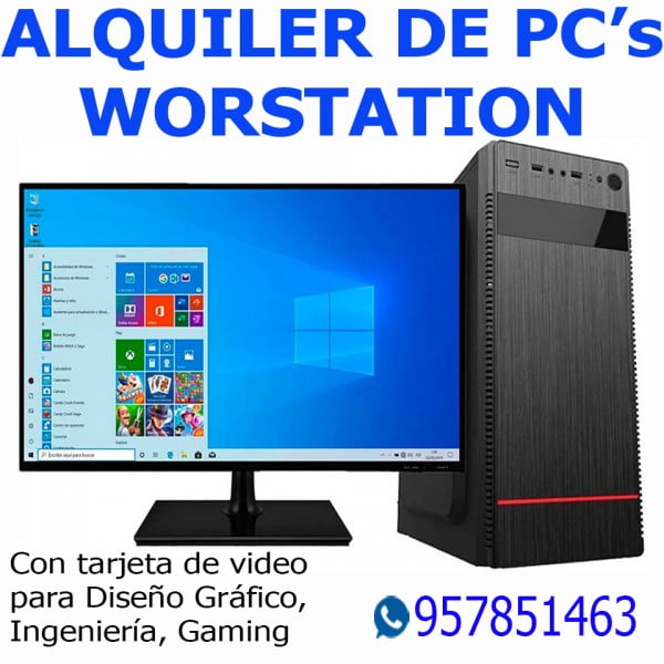 Alquiler de pcs workstation