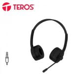 Audifonos Teros TE-8032N, micrófono, conector 3.5, Negro