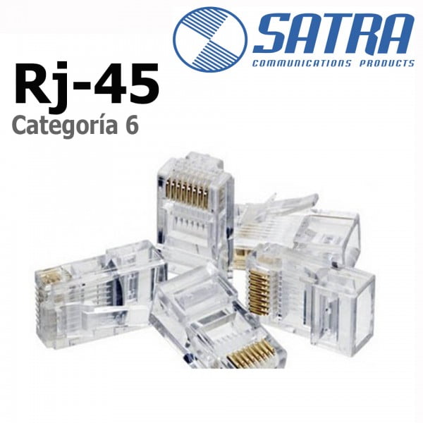Conector Rj-45 Categoria 6 Satra