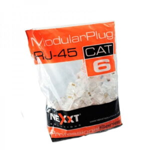 Conectores RJ45 categoria 6 Nexxt 100 unidades