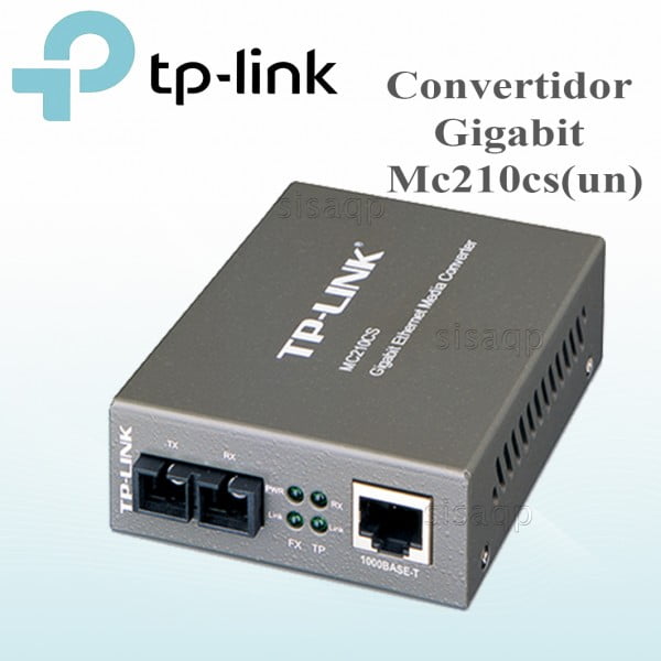 Convertidor Tp-link Gigabit MC210CS de Modo Individual