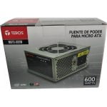 Fuente Teros 600W Slim MATX600W, 115v / 230V