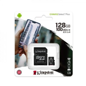 Micro SD Kingston 128Gb Canvas Clase 10 100Mb/s SDCS2/128GB