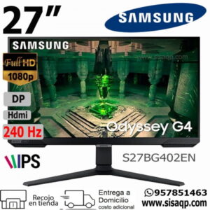 Monitor Samsung 27" Odyssey G4 Gaming S27BG402EN G4 1MS 240GHZ DP HDMI