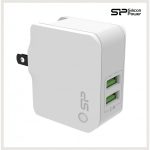 Turbo Cargador Silicon Power Wc102p, 2 Puertos Usb, 2.4a