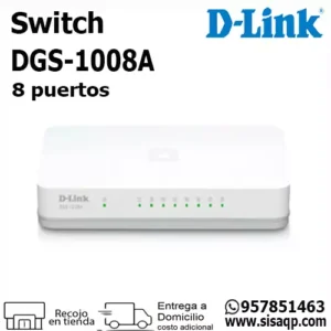 Switch Dlink DGS1008A 8 puertos gigabit