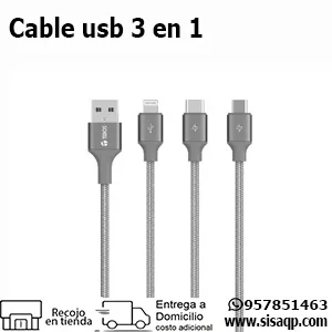 Cable Usb Teros TE-70210W 3 en 1