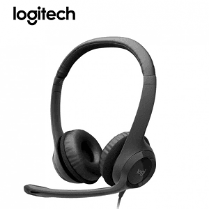 Audifono Logitech H390 981000014 usb con microfono negro