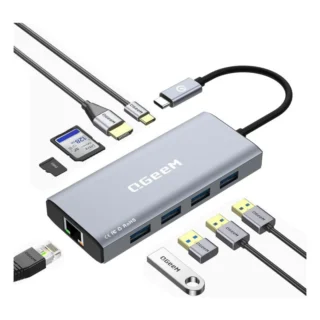 Hub Usb Qgeem 9 en 1 Usb C UCH092-1