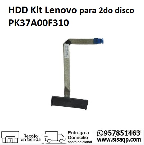 HDD Upgrade Kit lenovo para 2do disco SATA PK37A00F310