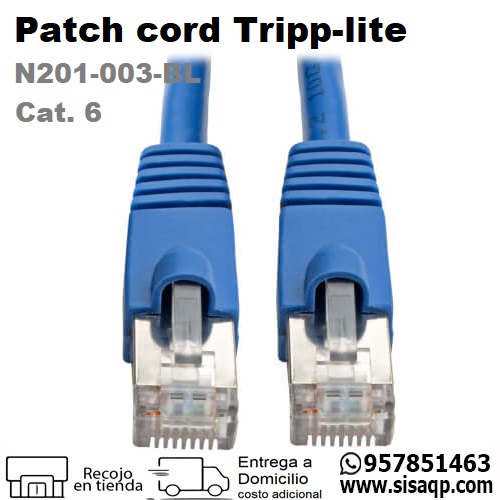 Patch cord Tripp-lite 1 metro Cat 6 Azul N201-003-BL