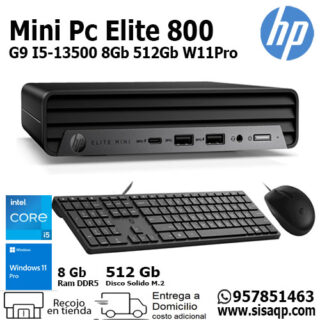 Mini Pc Hp 8C1Y5LT Elite 800 I5-13500, 8GB RAM, 512GB SSD M.2