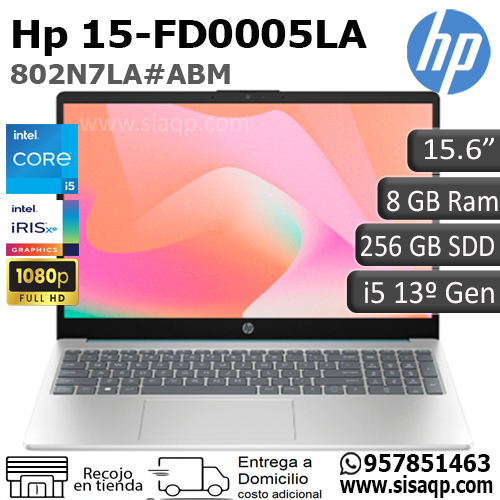Laptop Hp 15-FD0005LA Core I5