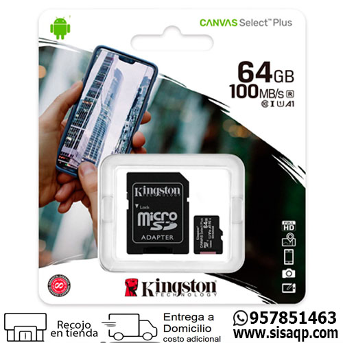 MicroSD Kingston 64GB SDCS264GB