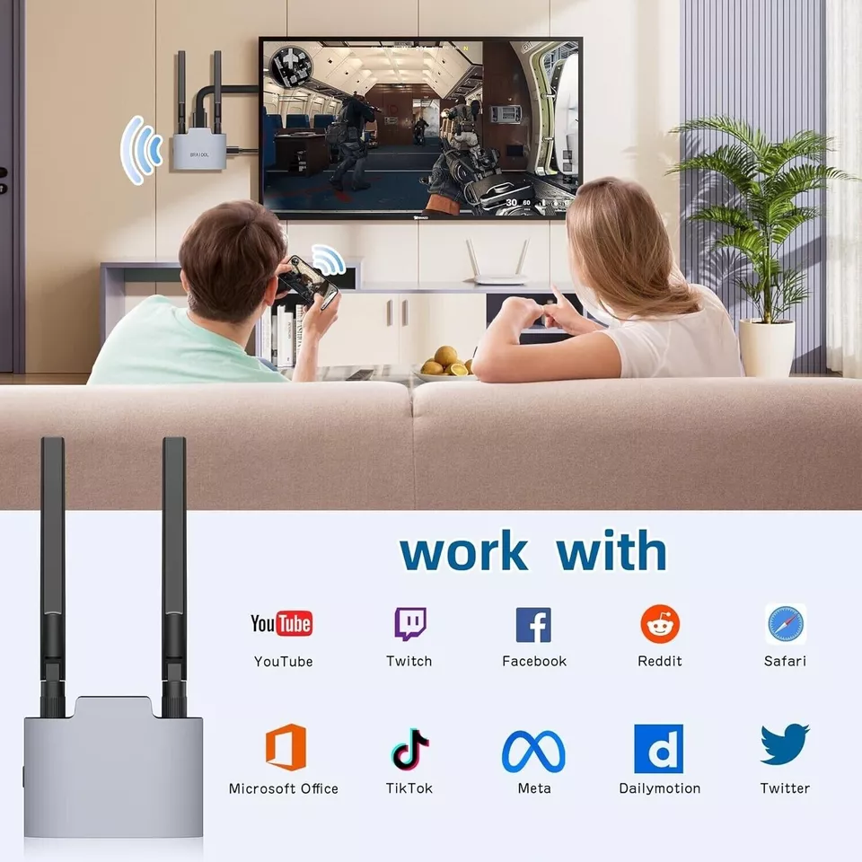 Adaptador Braidol Q4 Hdmi 5G inalambrico