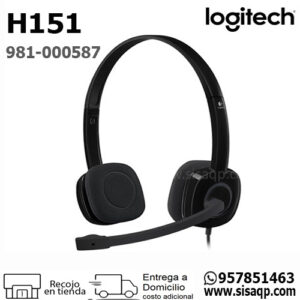 Audifono Logitech H151 981-000587 Stereo Negro con microfono