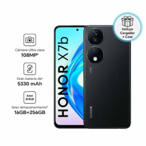 Telefono Honor X7B 6.8" 8GB Ram 256GB Rom Dual Sim, Negro medianoche