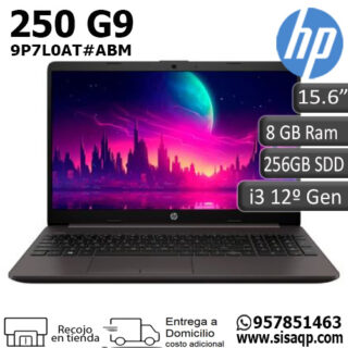 Laptop Hp 250 9P7L0AT G9 I3-1215U, 8GB RAM DDR4, 256 GB SSD NVMe 15.6"
