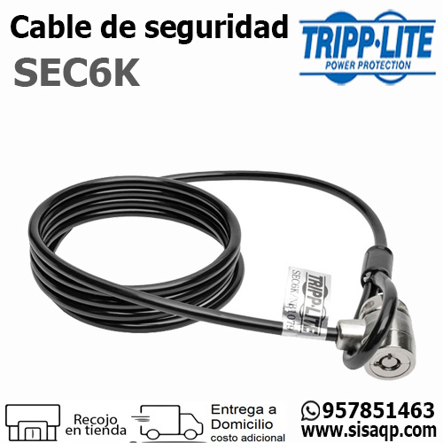 Cable Tripp-lite SEC6K seguridad con llave