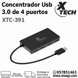 Hub Xtech XTC-391 4puertos usb 3.0