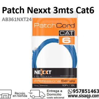 Patch Nexxt AB361NXT24 3mts Cat6 Azul