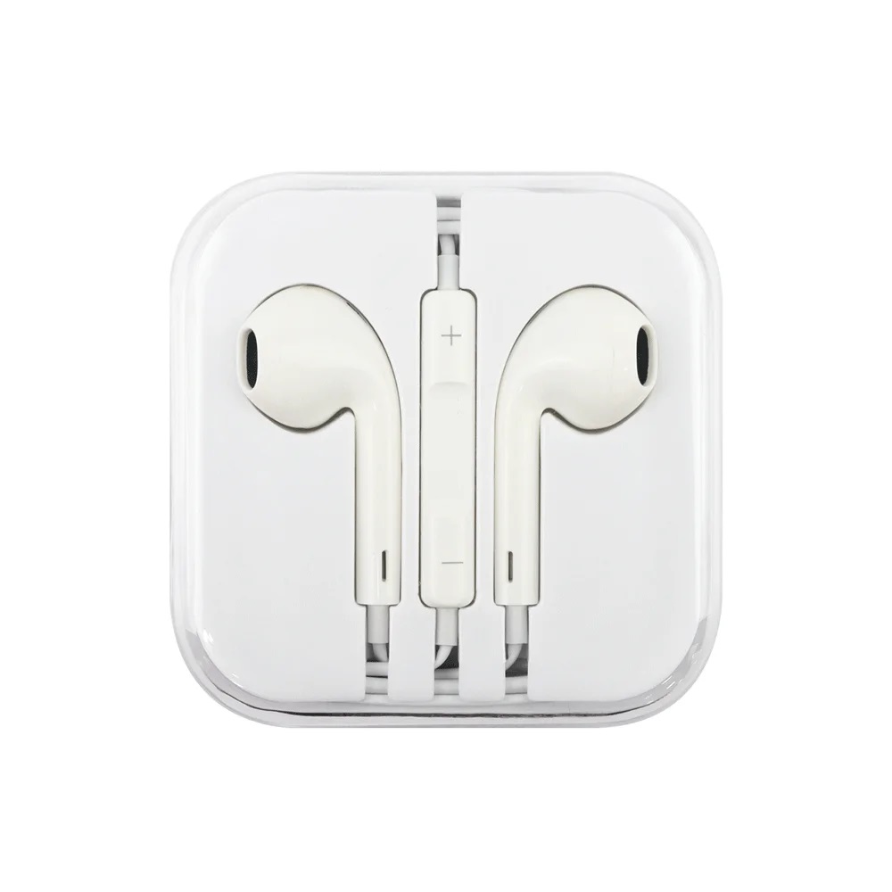 Audifono Blanco con cable 3.5mm y control de volumen