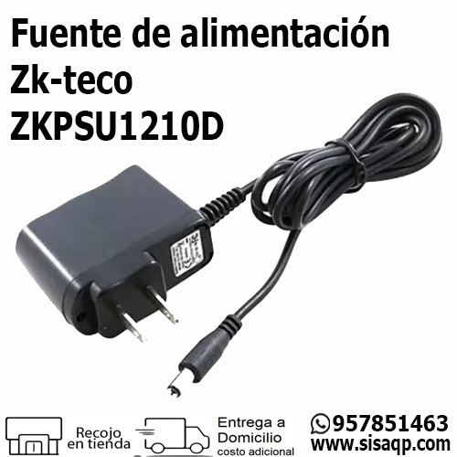 Fuente de alimentacion Zkteco ZKPSU1210-D 12VDC1AMP